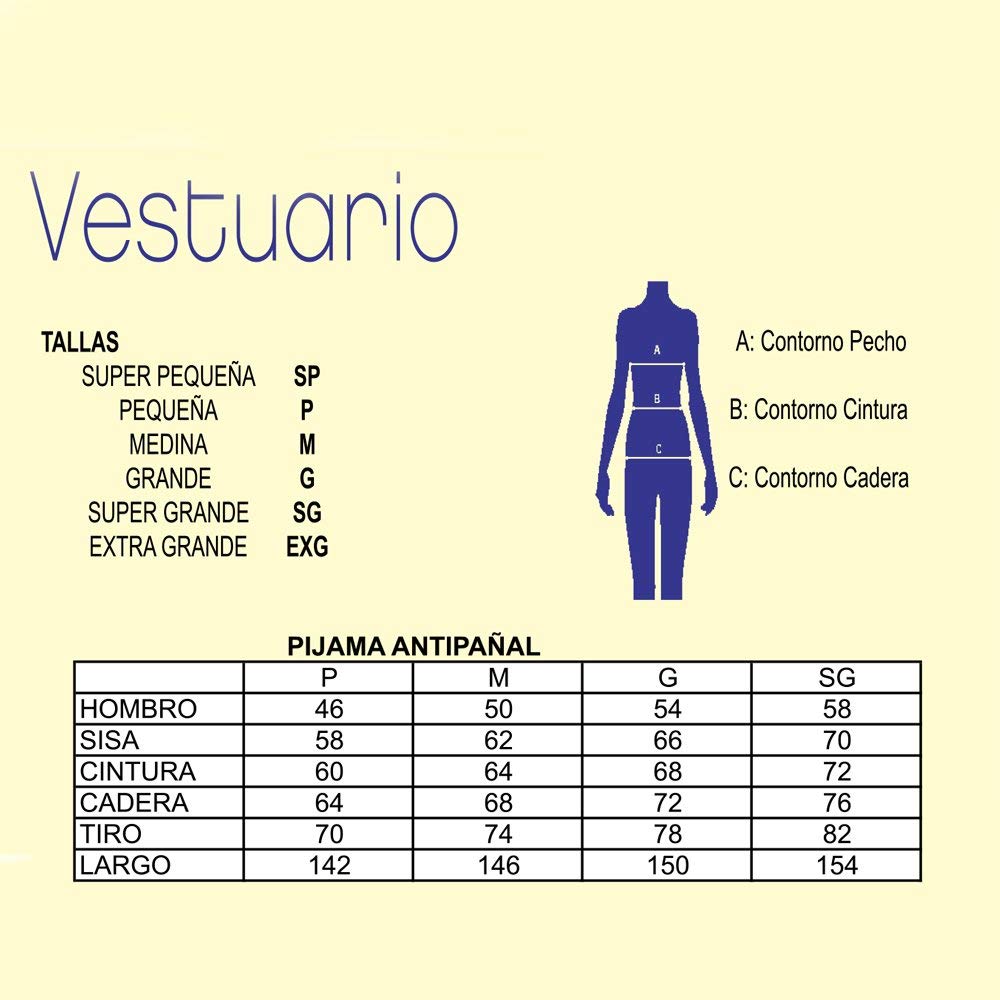Queraltó Pijama Antipañal de Punto (invierno) Manga y Pierna Corta Talla M