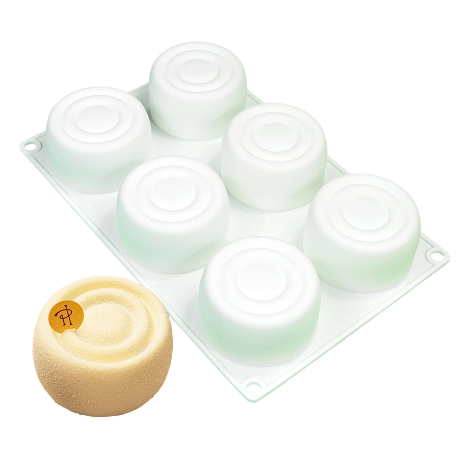 Cylinder Shape Silicone Molds Fondant Chocolate Molds Holiday Baking Decorating Tool Nonstick Mousses Cake Cylinder Shape Silicone Dessert for