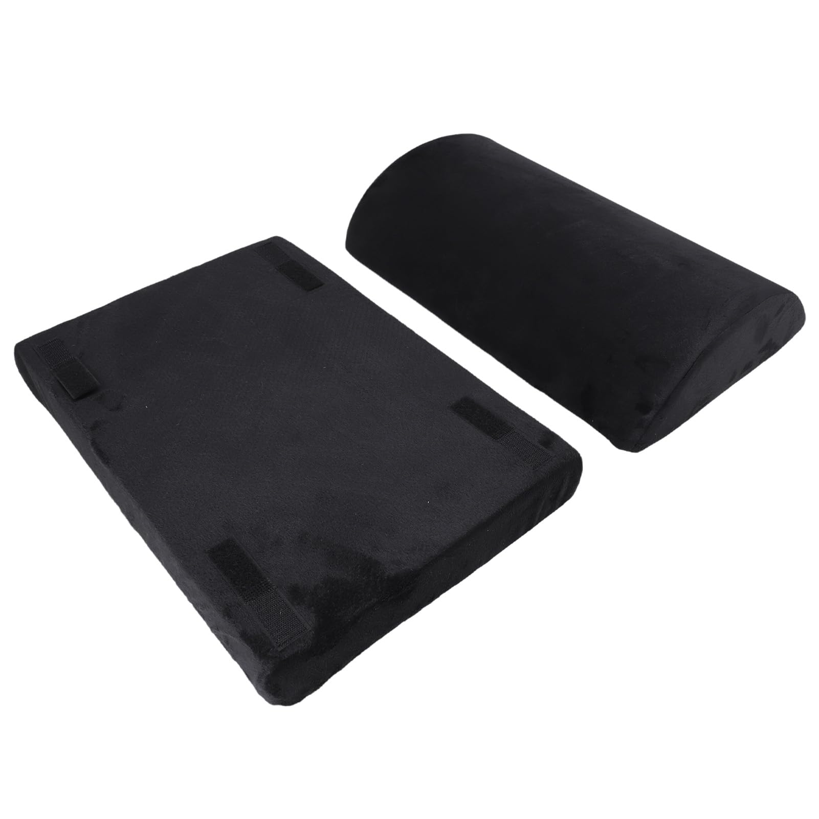 Poggiapiedi Nero ergonomico mezzo cilindro regolabile in altezza Poggiapiedi in memory foam ad alto rimbalzo per ufficio