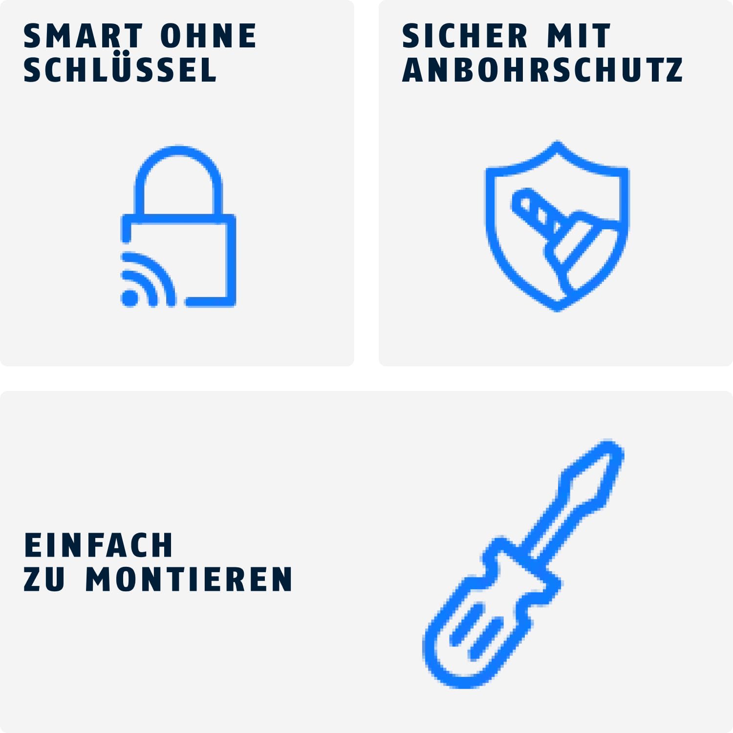 ABUS Elektronik-Türzylinder CYLOX One - schlüsselloses Öffnen von Türen - Smarter Schließzylinder mit Anbohrschutz - öffnen per Außenknauf - Länge Außenseite/Innenknaufseite 30/30 mm, Matte Nickel | Öffnen per App, Smartwatch oder Zubehör – SKG-geprüfter