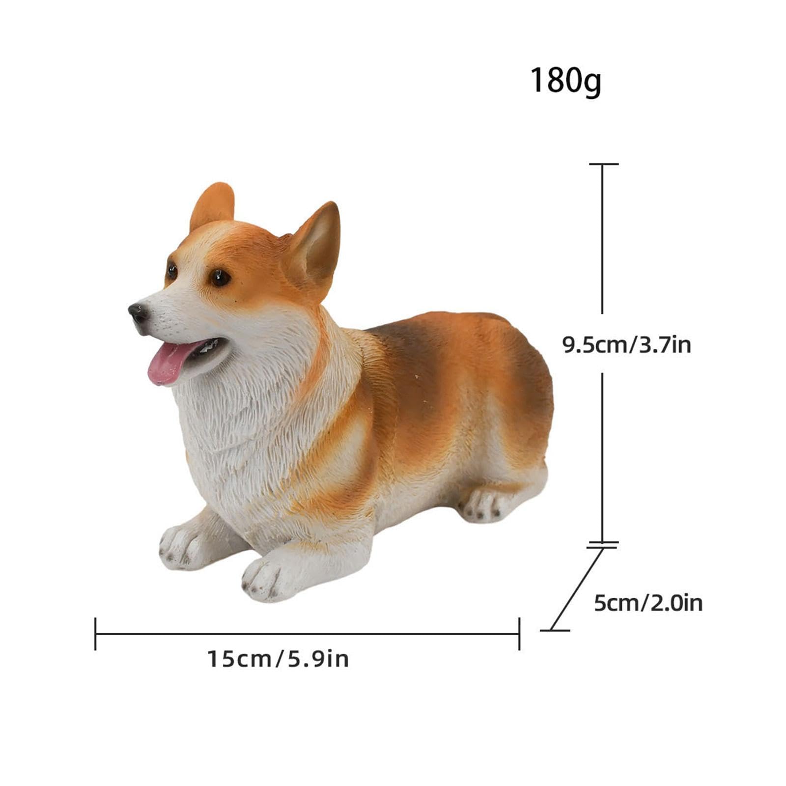 ARTISOUL® Car Dashboard Ornament Dog Dog Resin Statue Funny Dog Ornament for Men Women Dark Brown White | Home Decor | Figurines 2