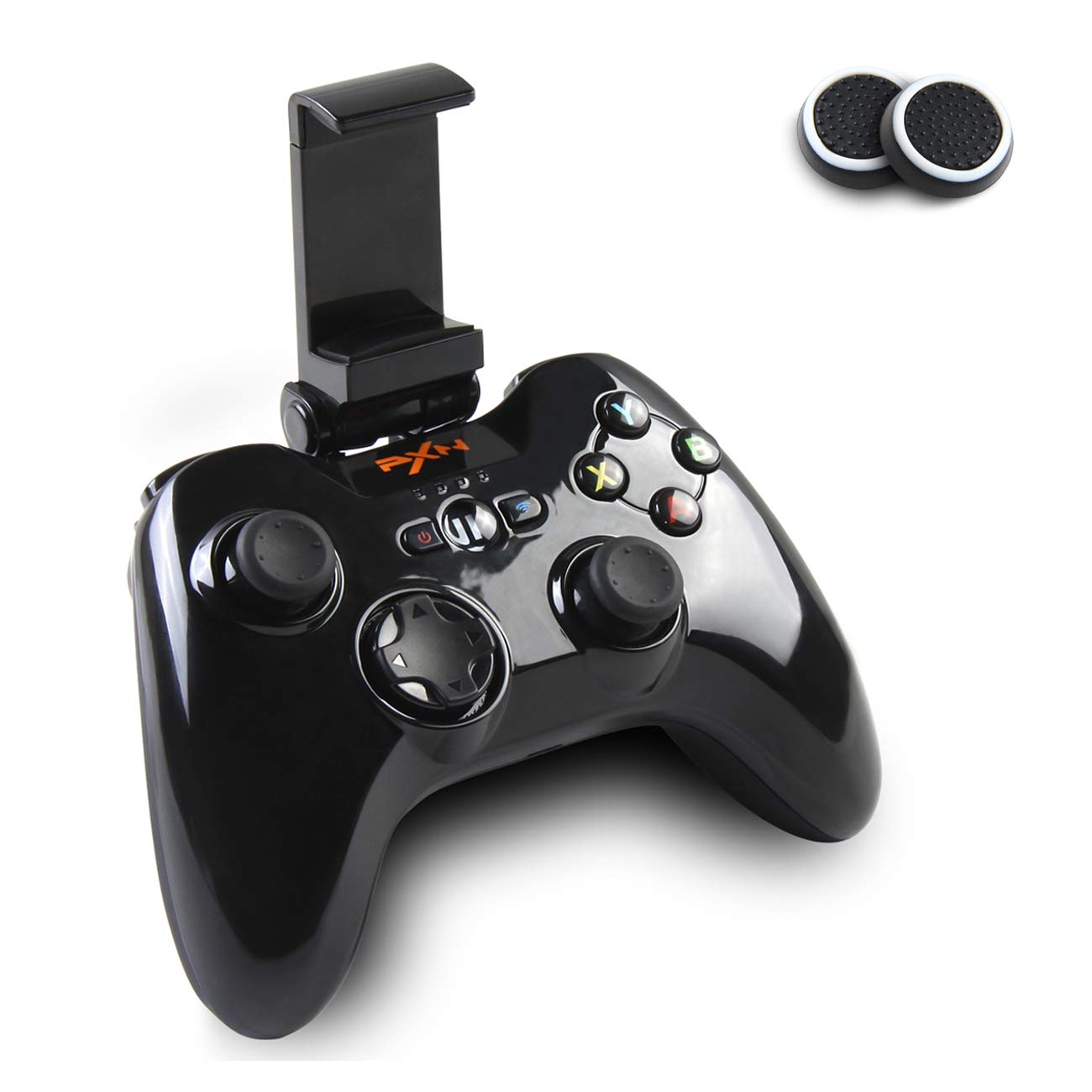 Mfi Game Controller, PXN Wireless Mobile Gamepad, Compatible for iPhone/ipad/Apple TV, with Adjustable Phone Clip, Support Call of Duty Etc.