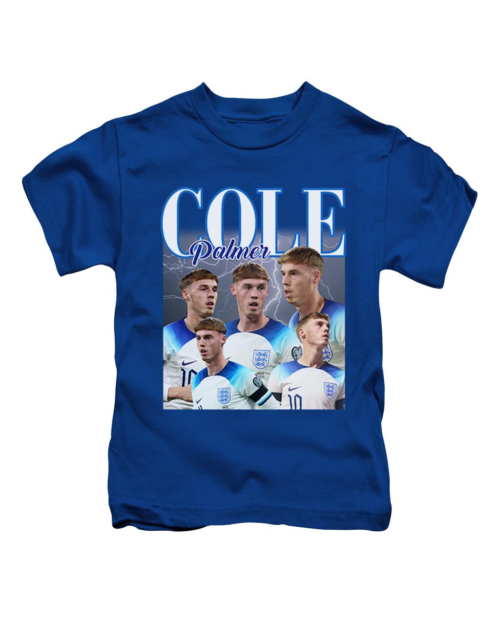 New Spirit Original Unisex Royal Blue Vintage Cole Palmer Footy Football Tee T-Shirt Funny T Shirt Top