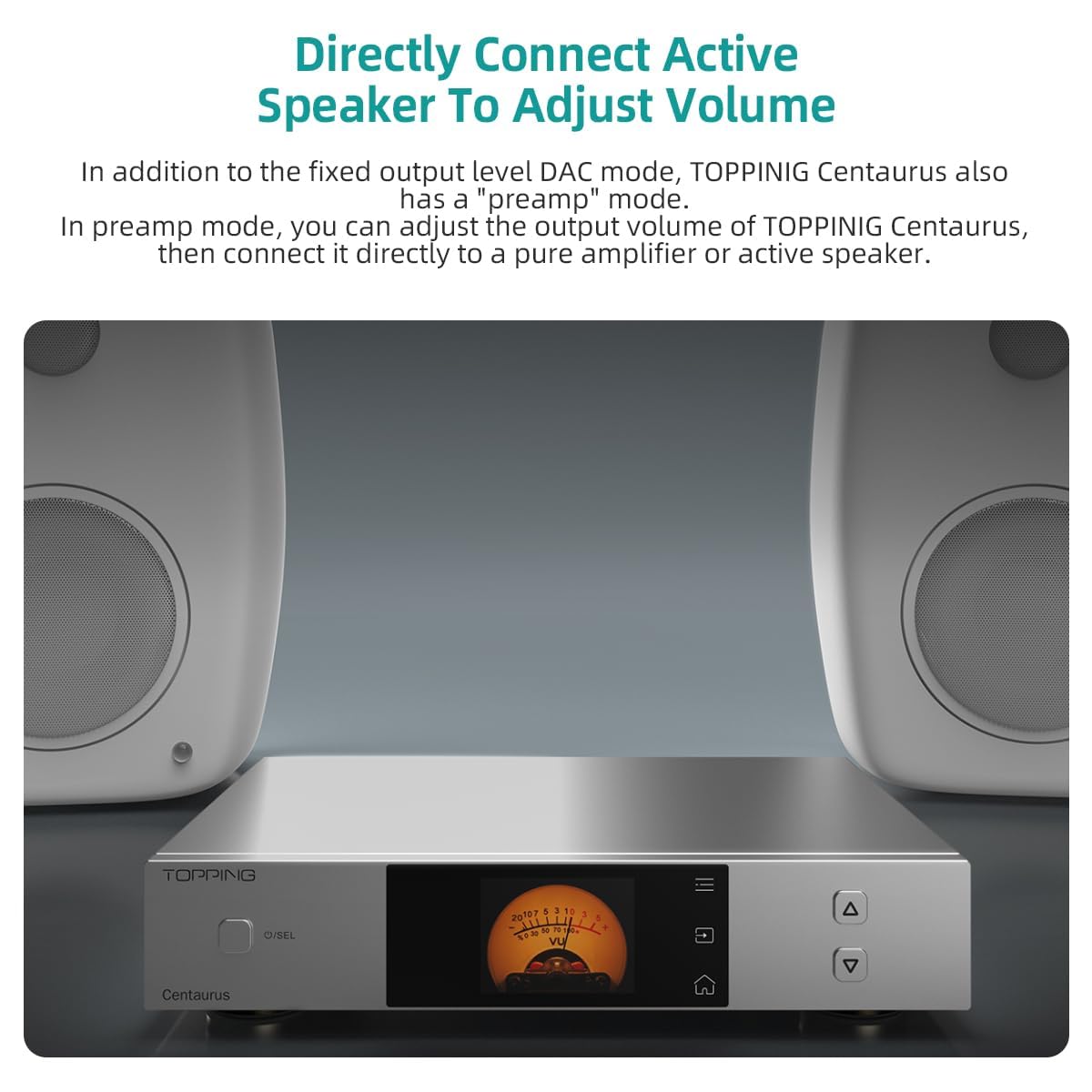 TOPPING Centaurus Cyfrowo-analogowy konwerter DAC R2R zbalansowany USB/Bluetooth/Optyczny/Koncentryczny/AES/IIS na RCA/XLR, DSD512 PCM768kHz, Hi-Res, Aurora UI, PEQ 10 pasm, Preamp, Trigger 12V