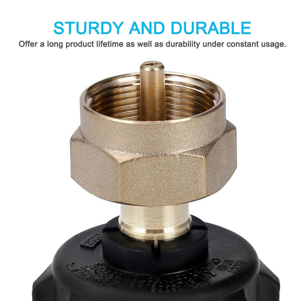 Adattatore Di Ricarica Per Propano Da 7 Pezzi Con Valvola E Set Di Manometri Per Serbatoio Qcc1 A 90 Gradi Di Pressione~p135977429