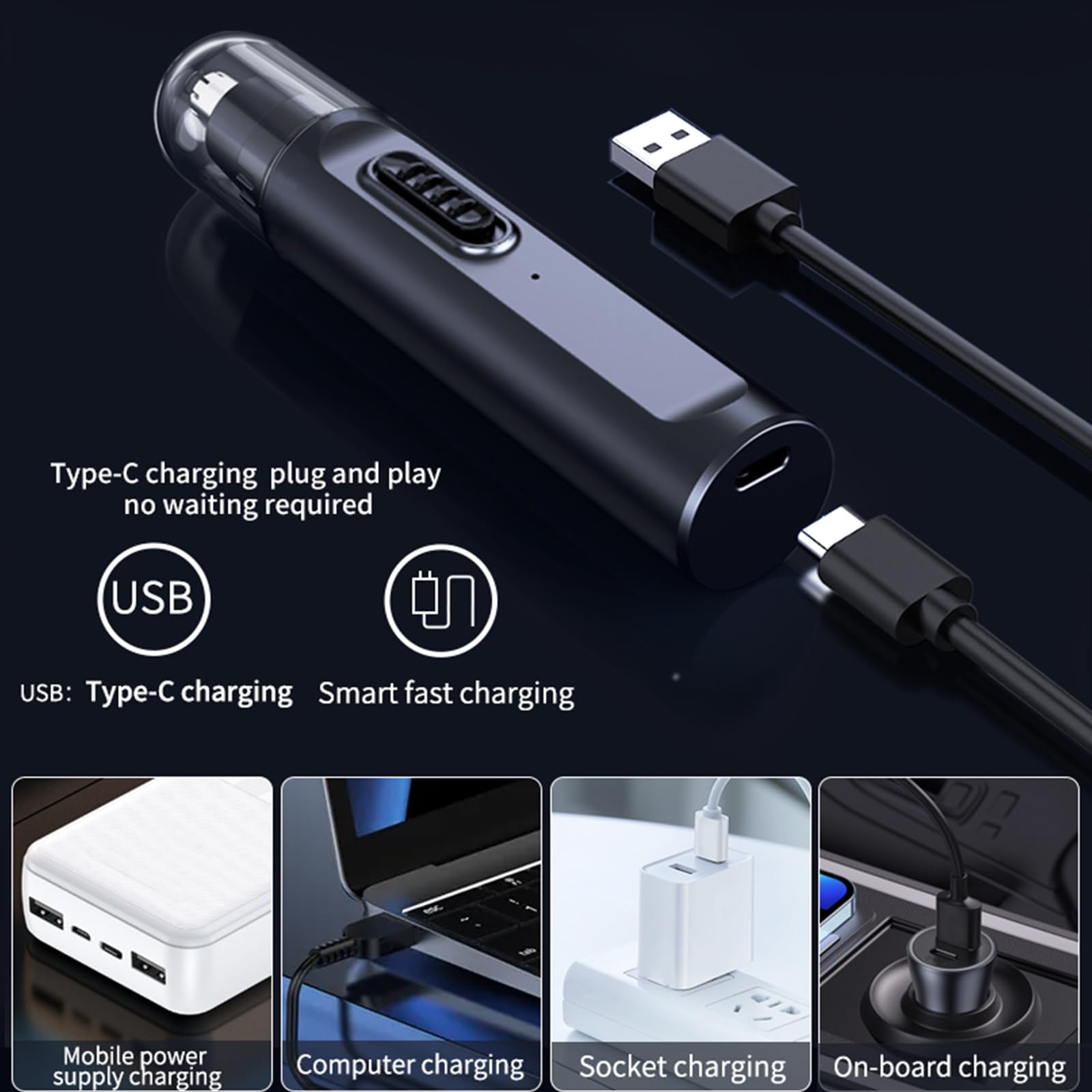 Recortadora de pelo de nariz para hombres y mujeres, recargable por USB, eléctrica, recortadora de pelo para orejas, nariz, profesional, IPX7, impermeable, cuchillas de doble filo para una 3