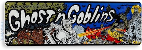 Tinworld Letrero de estaño Ghost N Goblins Arcade Game Room Marquesina Decoración de metal Retro Consola A404
