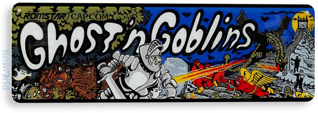 Amazon.com: Tinworld Tin Sign: Ghost N Goblins Arcade Game Room
