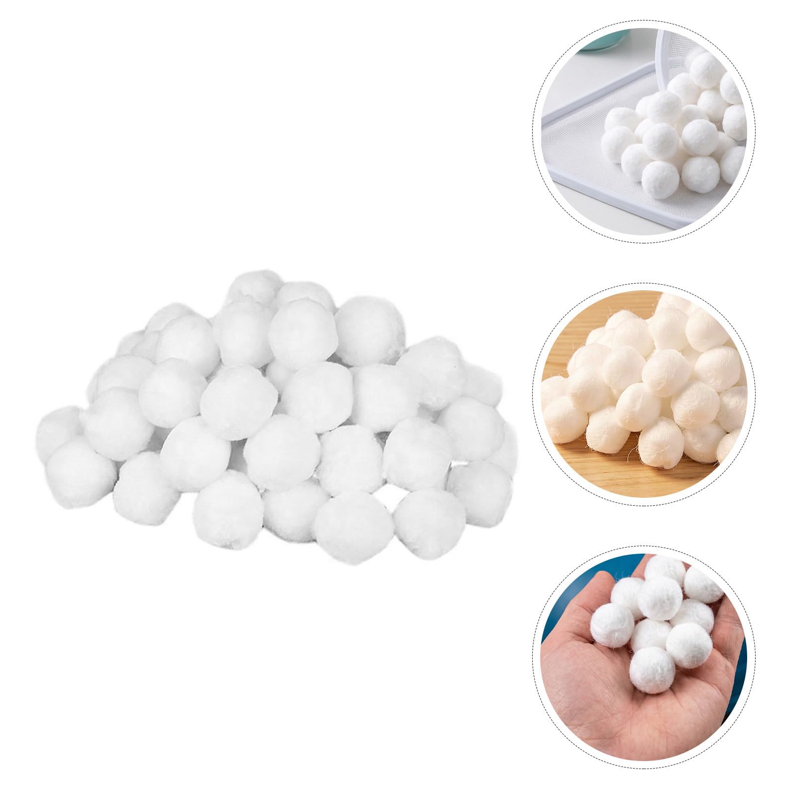Poolfilter Medienkugeln 1,4 Kg aus Fasermaterial, Wiederverwendbar