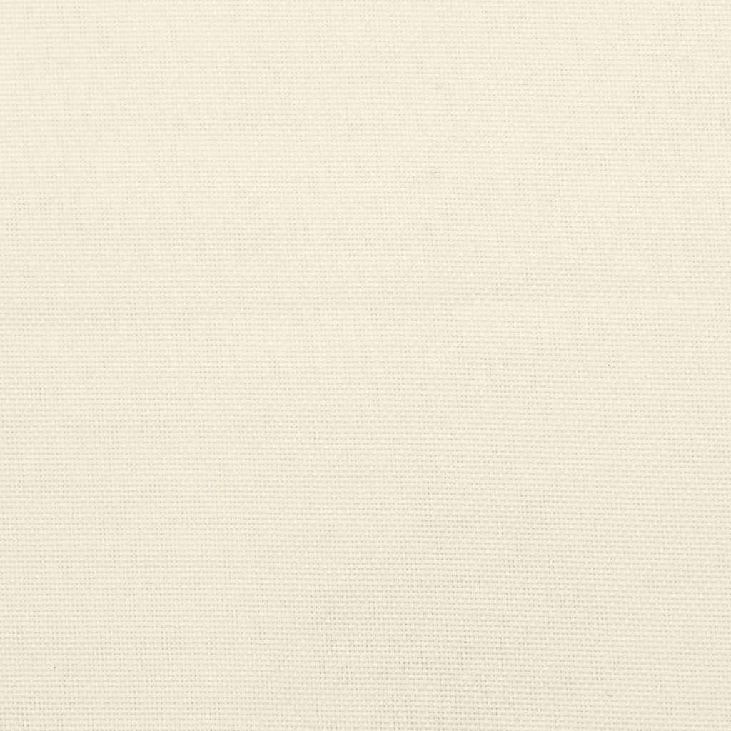 2er Set Gartenstuhlauflagen für Niedriglehner, Bequeme Sitzauflagen 100x50x3 cm, Polsterauflagen aus Oxford-Gewebe für Gartenstühle, Stuhlkissen mit Haltebändern, Creme