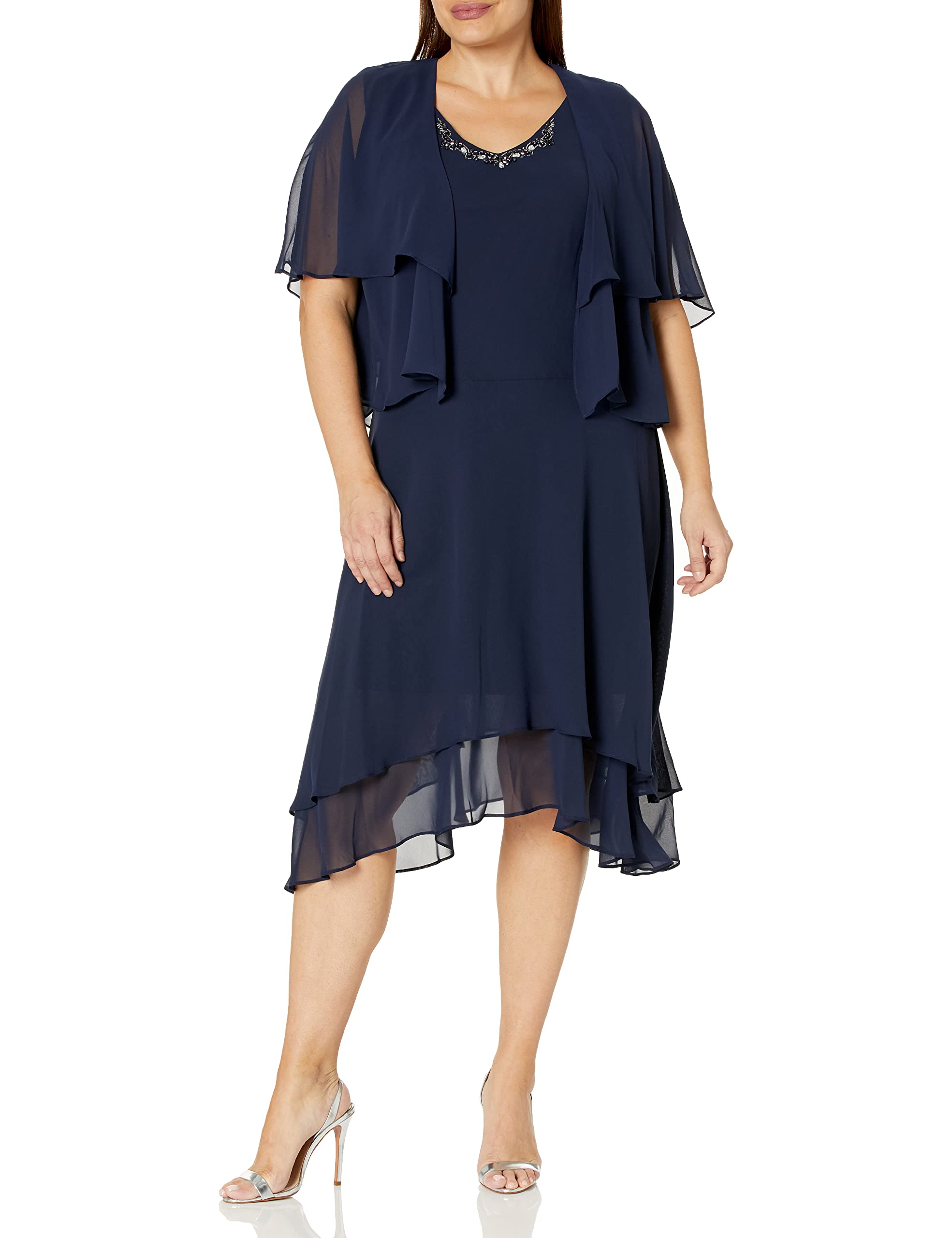 flowy jersey dress Flowy short jersey dress main image 1