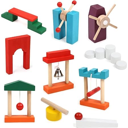 Amazon Sd ドミノキング 1個 ドミノ倒し ギミック セット 木製 カラフル ホビー おもちゃ Dominoking ドミノ おもちゃ