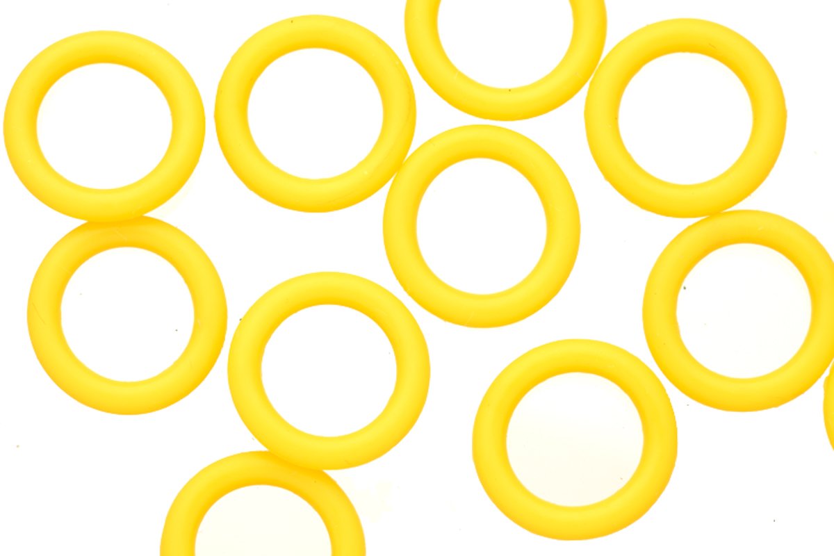 Amazon.com: 25Pcs Yellow O-Ring for Licorice Leather 2x12mm : Arts