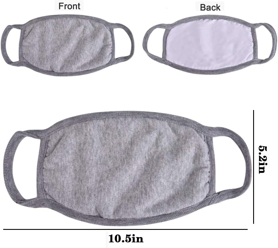 CIKIShield 5 Pack Cotton Face Anti Dust for Adults Men Women.Cotton Rave Muffle Face