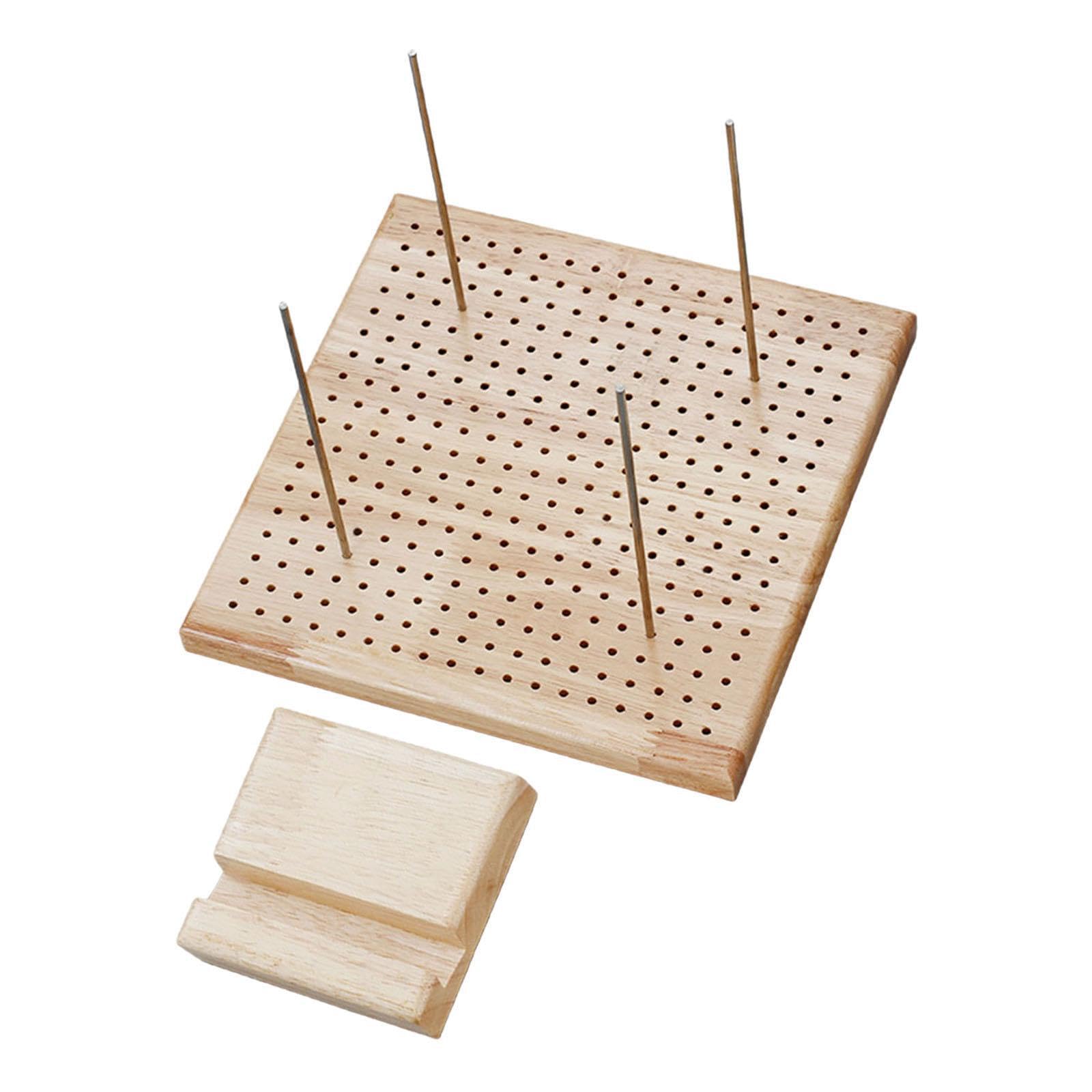 KIXZSAZ Effortlessly Complete Crafting Tasks with Crochet Board for Blocking Square Knitting Board Crocheting Aid Crocheting Supplies Beginners Square Hole