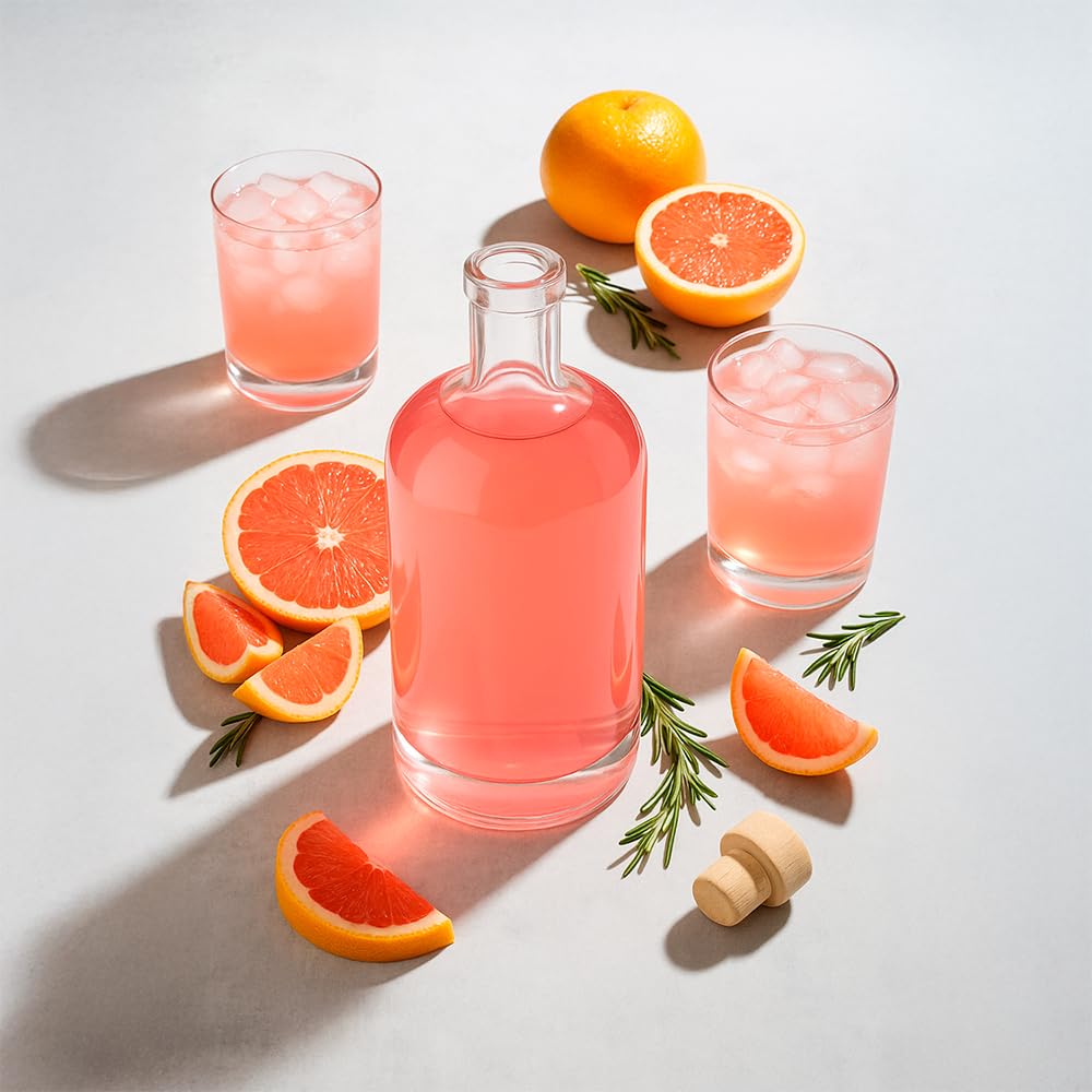 Bouteilles à remplir 700ml - Bouteilles à liqueur à remplir Bouteille en verre - Bouteille en verre Bouchon à vis 40x