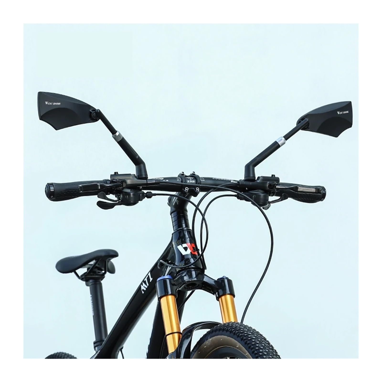 Specchietto retrovisore for Bicicletta antiriflesso, antideflagrante, con Rotazione a 360 Gradi, Compatibile con Monopattino Elettrico(Left And Right)