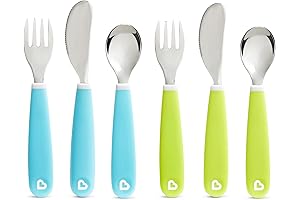 Munchkin Splash Toddler Fork, Knife and Spoon Utensil Set - Ideal for Toddlers