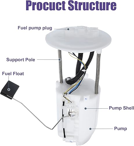 Miniatura 5 de ACROPIX Conjunto de módulo de repuesto de bomba de combustible eléctrica para Toyota Tacoma 2005-2015 77020-04060, paquete de 2 unidades, color