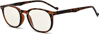 Eyekepper Blue Light Filter Reading Glasses for Women Men Reading Computer Screen Glare Blocking Vintage Small Frame Digital Readersï¼ŒTortoise