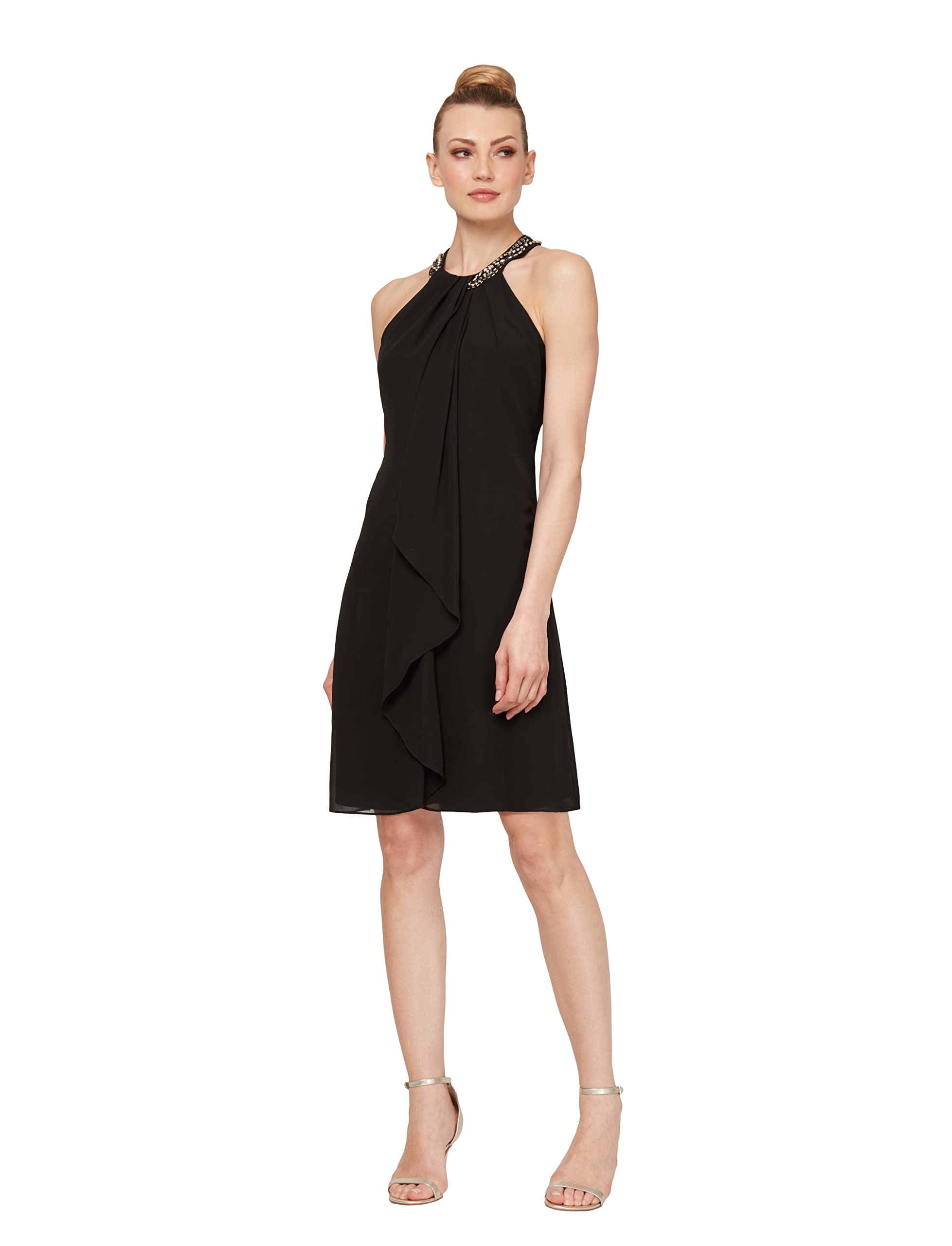 S.L. Fashionswomens Jewel Neck Sheath Dress Cocktail Dress