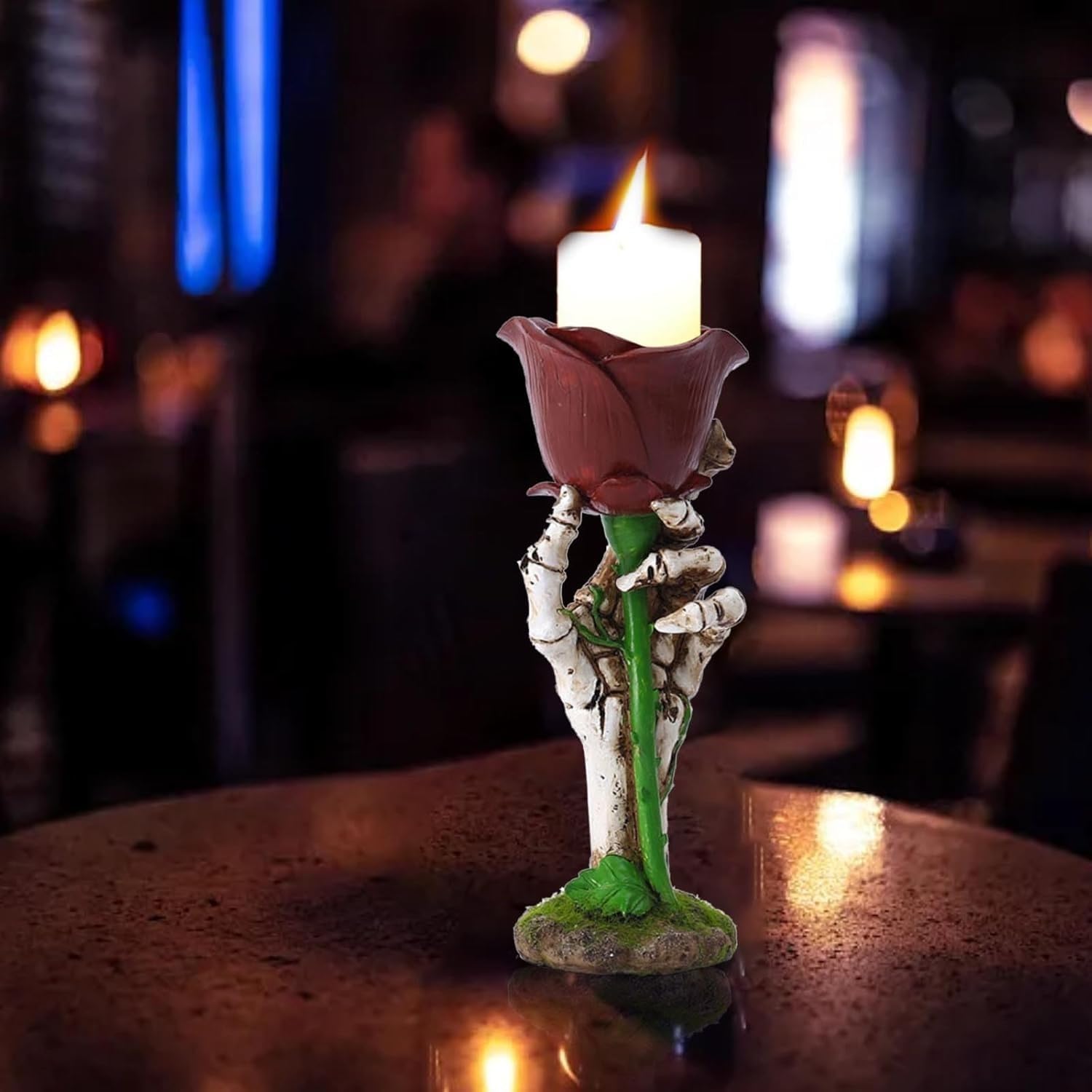 Bougeoir évidé - Bougeoir De Statue D'Halloween, Bougeoir Décoration D