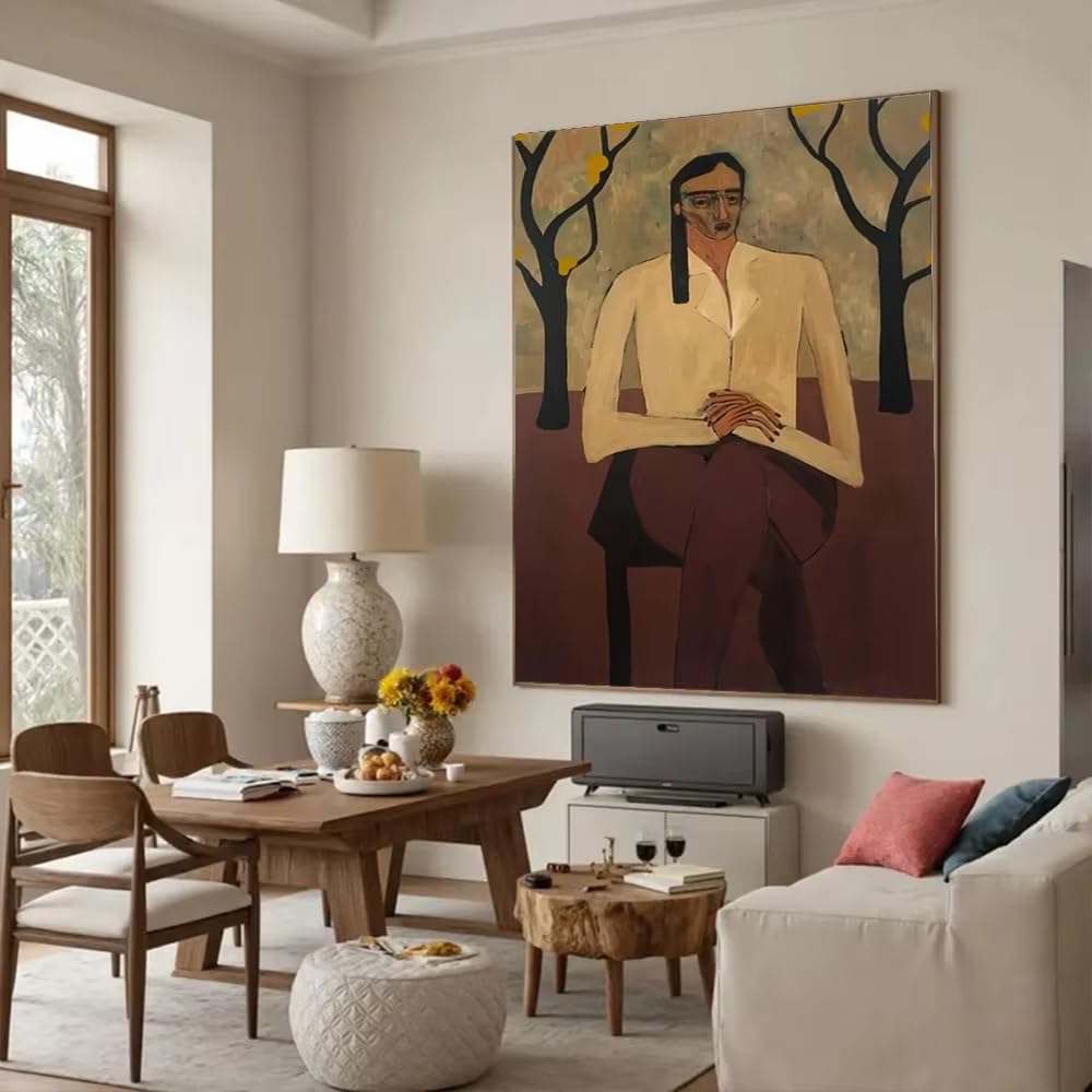 DFZEWKI Canvas Style Figure Decor Home Room Modern Artwork Wall Art Picture for Living Room Home Decor(40x50cm(16x20in)/No frame)
