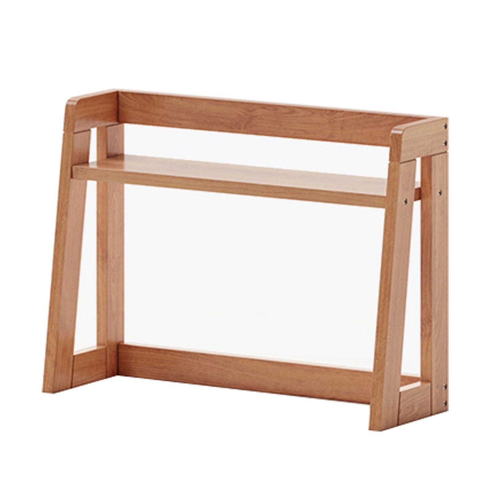 Estante de escalera para escritorio y organizador de mesa de madera para oficina