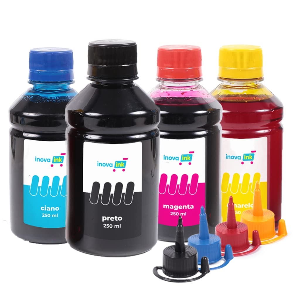 Kit 4 Tintas Compatível L6270 250ml Inova Ink : Amazon.com.br