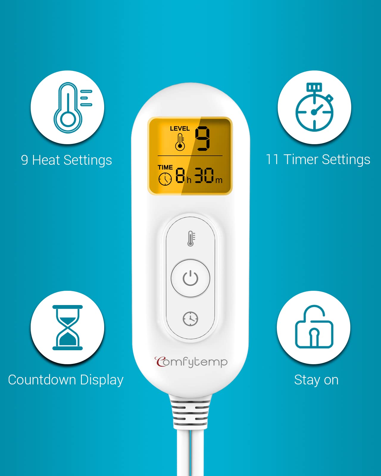 Comfytemp Weighted Heating Pad For Period Cramps & Back