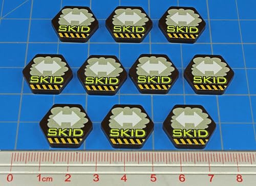 Miniatura 6 de LITKO Fichas de maniobras de combate Mecha  Fichas a todo color  Compatible con BattleTech, BattleForce y Alpha Strike (posición de quieta)