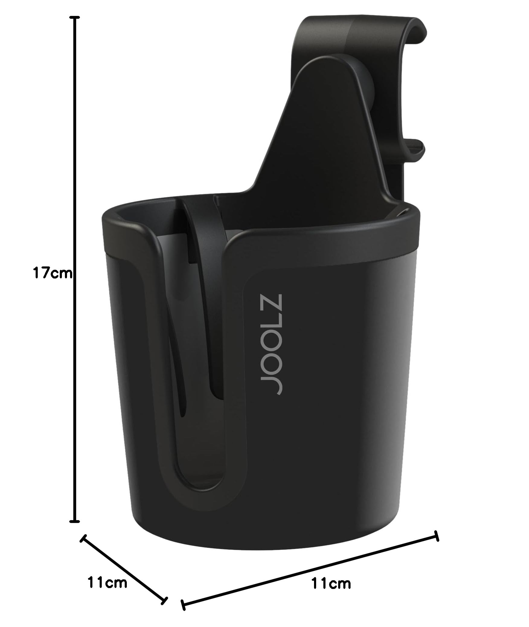 Joolz - Portabicchieri - Accessorio per il tuo passeggino - Facile da montare - Rimani idratato - Ideale per i viaggi - Un accessorio indispensabile - Semplice da regolare - No Spill - Nero (nero)