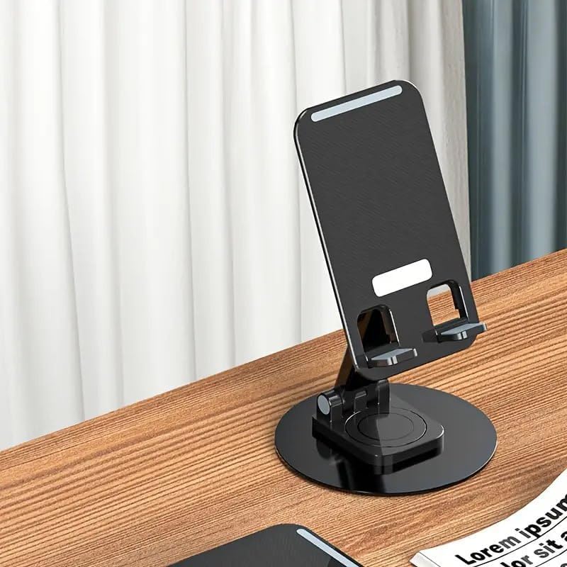 Folding Rotatable Metal Phone Stand – 360° Adjustable Telescopic Holder for Phone & Tablet, Portable Desktop Table Stand, Foldable Mobile Stand for Office & Home Use-image-21