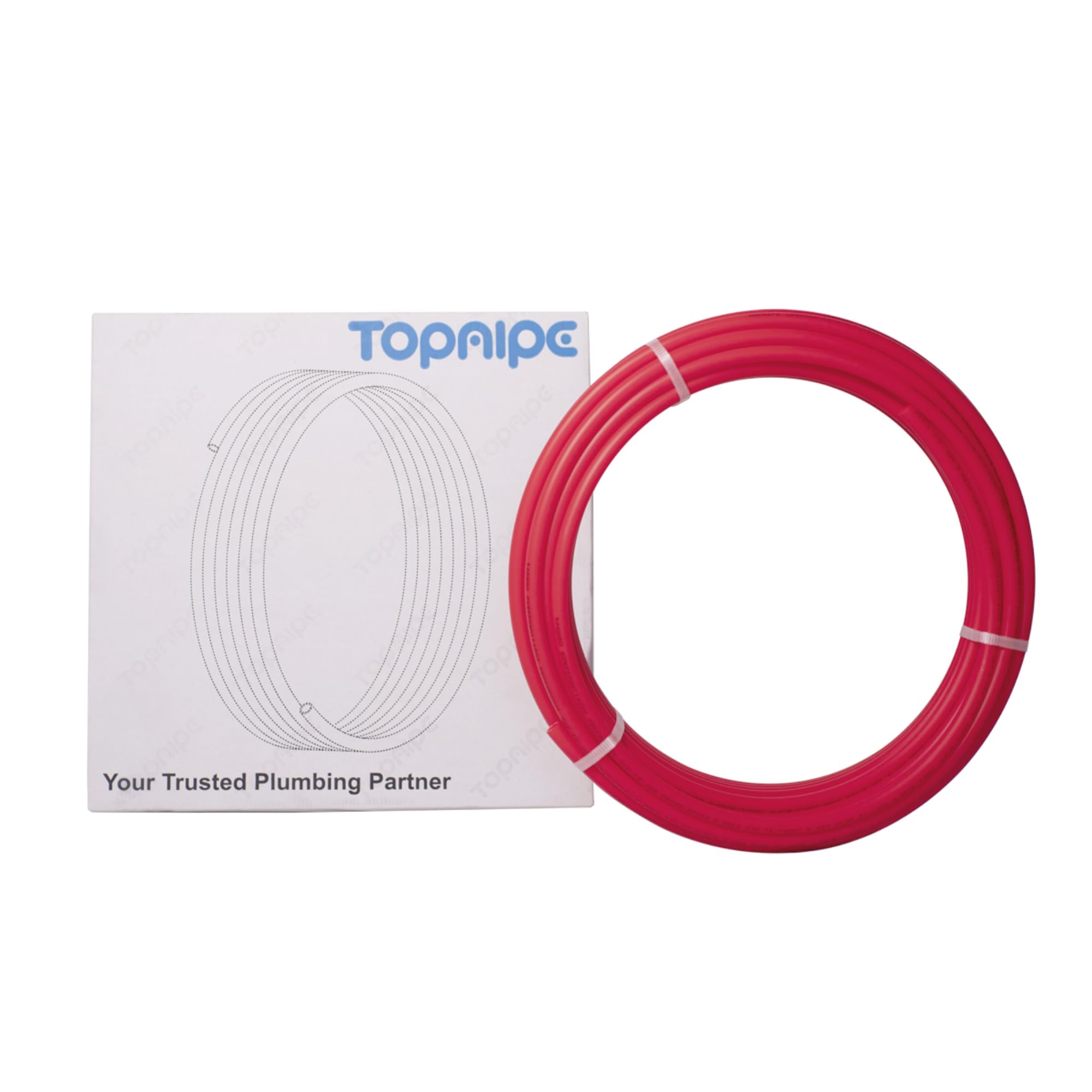 Tubo PEX-A rojo de 3/4 pulgadas x 100 pies, certificado NSF para agua potable, tubo PEX para fontanería, herramientas de fontanería de suelo/pared, accesorios Pex para agua caliente/fría
