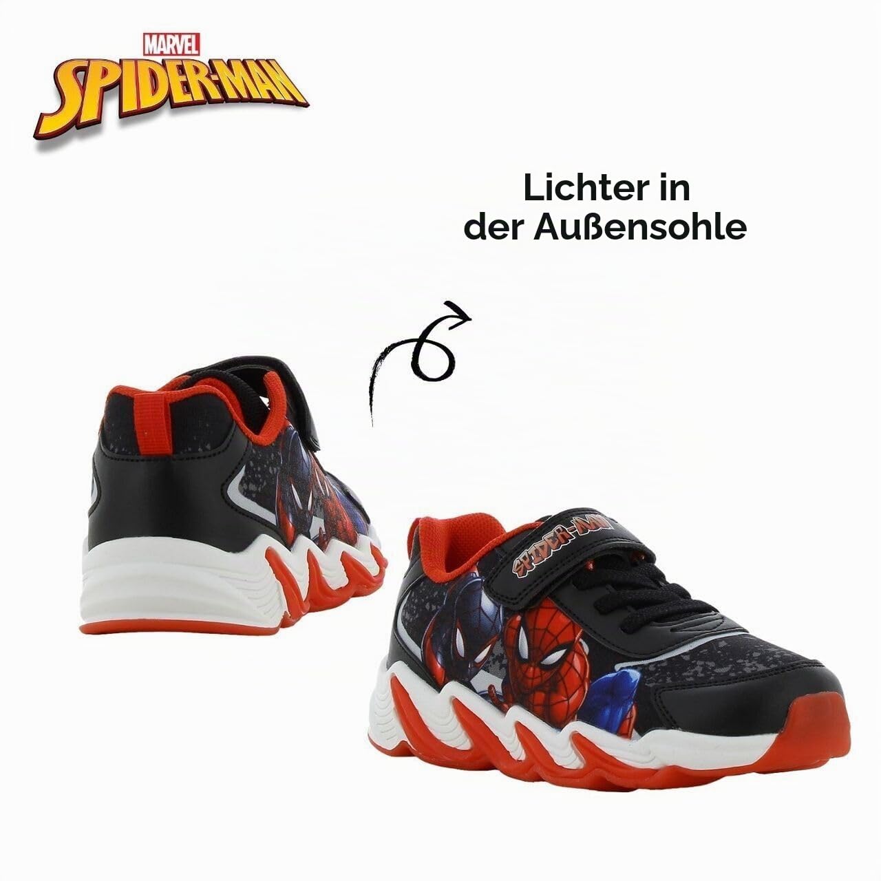 Leomil Spiderman Schuhe Jungen, Turnschuhe Kinder