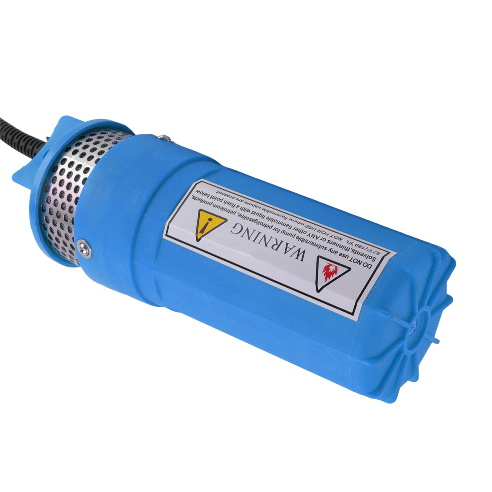 Bomba de Agua Sumergible Solar Bomba de Agua de Pozo Profundo Resistente y Resistente para Estanque de Riego DC 24 V para Potable de Ganado, Riego, Intercambio de de Estanque (plástico 10,4