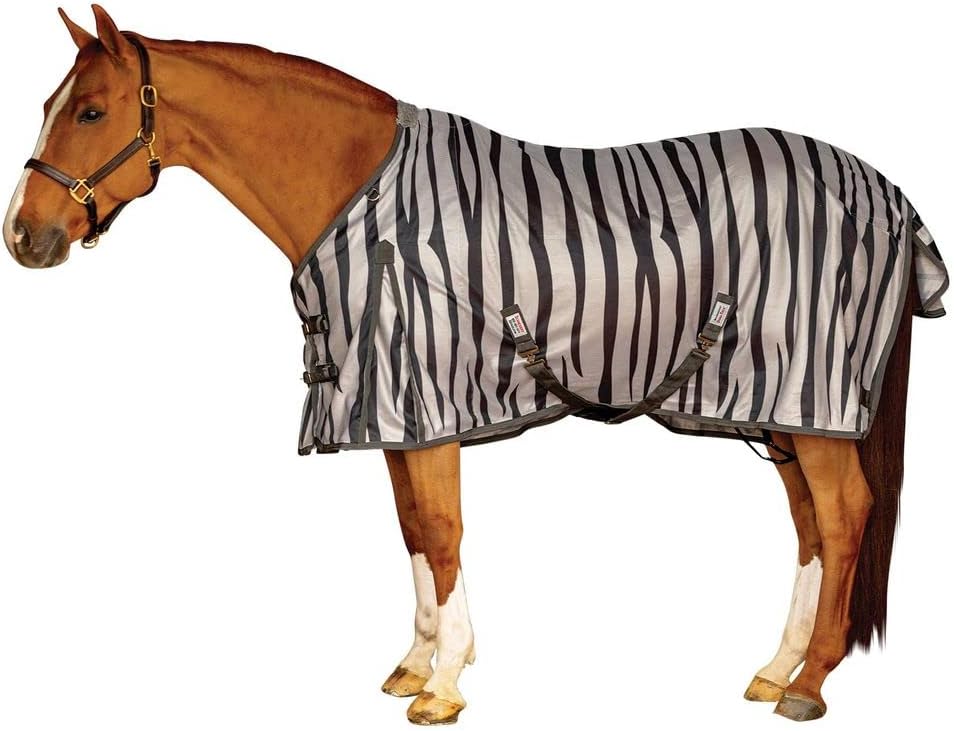 DuraTech Soft Interlock Mesh Euro Surcingle Zebra Fly