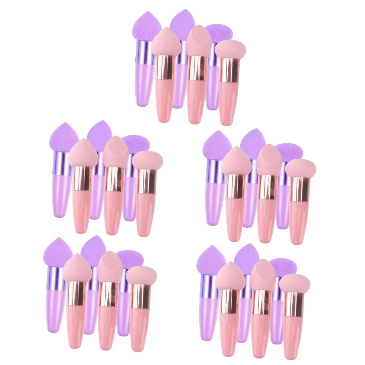 minkissy 30pezzi Spugnette Per Fondotinta e Pennelli Per Make-up Multifunzionali Strumenti Cosmetici Per Applicazione Facile e Precisa Per Casa e Salone Di Bellezza