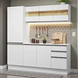 Armário de Cozinha Compacta 100% Mdf 170 cm Smart Madesa 01