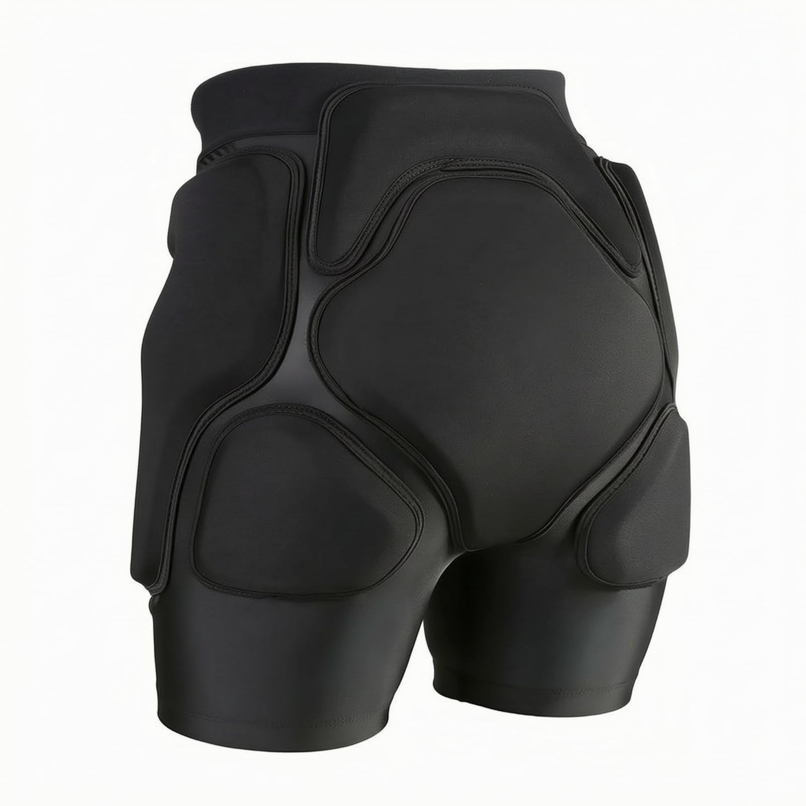 LOVIVER Pantaloncini con Imbottitura Eva Leggeri | Resistenti Cadute, Pantaloncini Protettivi per Skate, Robusti, Protezione per Coccige e Sedere, Sport Invernali