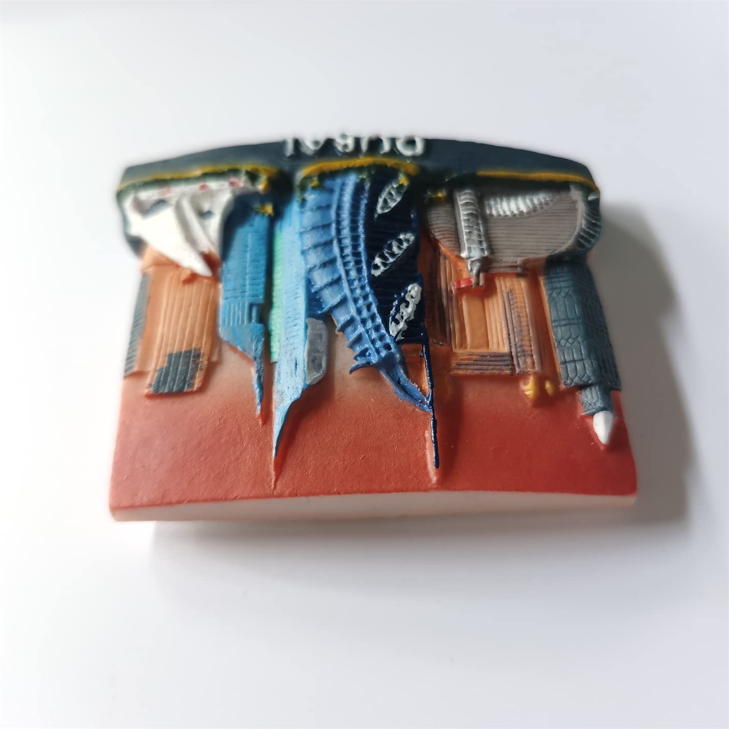 Dubai 3D Emirati Arabi Uniti magnete da frigorifero souvenir regalo, resina fatta a mano Dubai frigorifero magnete collezione decorazione casa e cucina
