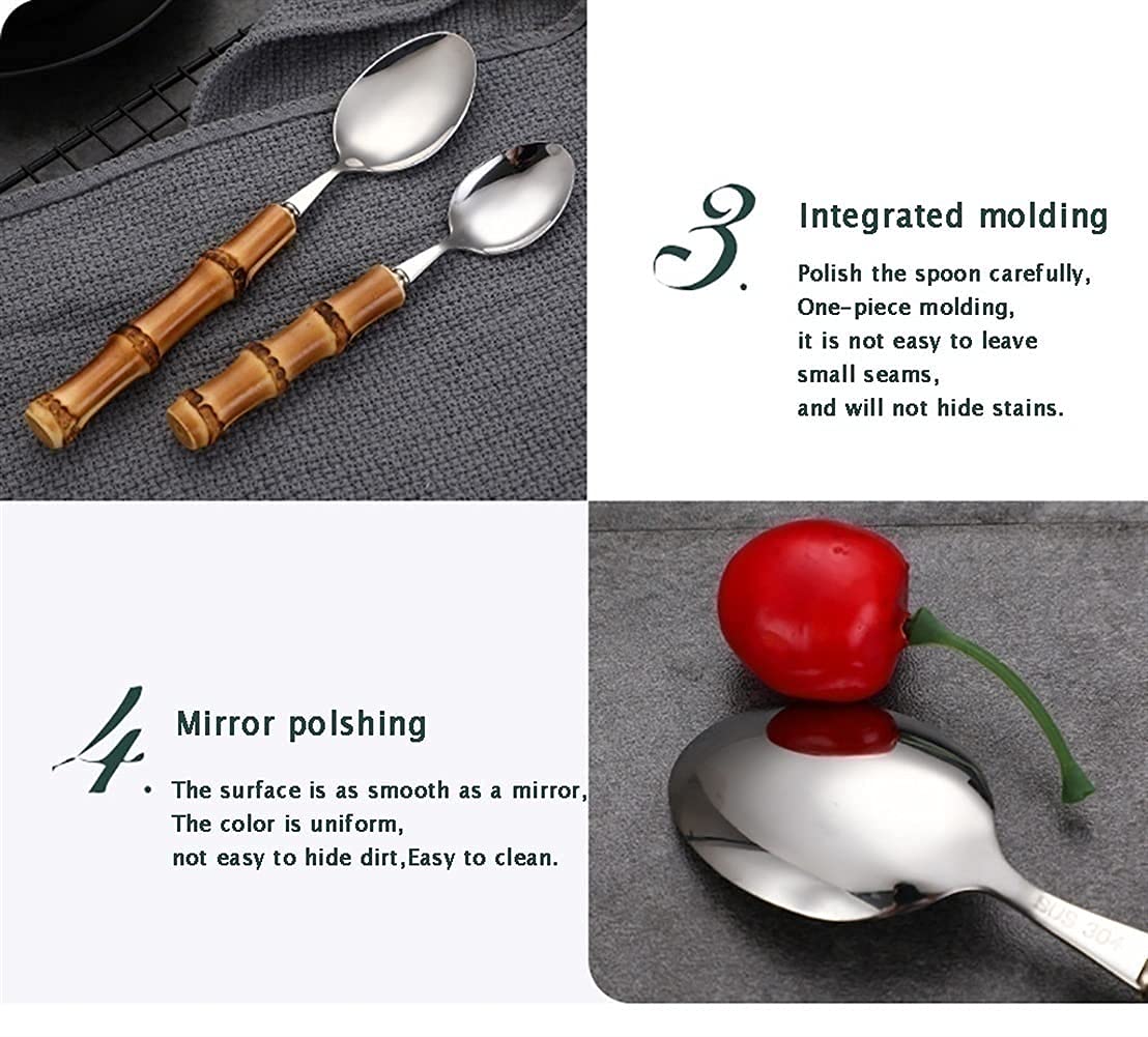 Set Di Posate Da 4, Stoviglie In Acciaio Inossidabile, Include Coltello, Forchetta, Cucchiaio, Stoviglie Con Elegante Scatola, Per Casa, Hotel, Ristorante, Regalo Per La (For 8 People-48 Pieces)