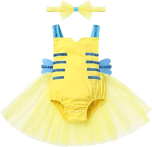 AFAVOM Disfraz de Papá Noel para niñas recién nacidas, traje de cosplay de tul para el día de San Valentín, reno