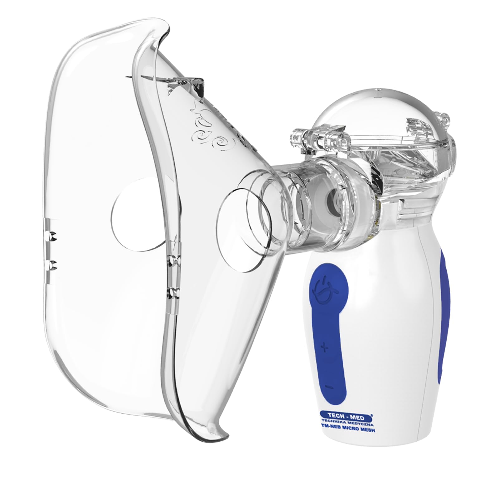 TECH-MED - Membran Inhalationsgerät TM-NEB MICRO MESH, Inhalator Erwachsene Kinder, Ideal für die ganze Familie,