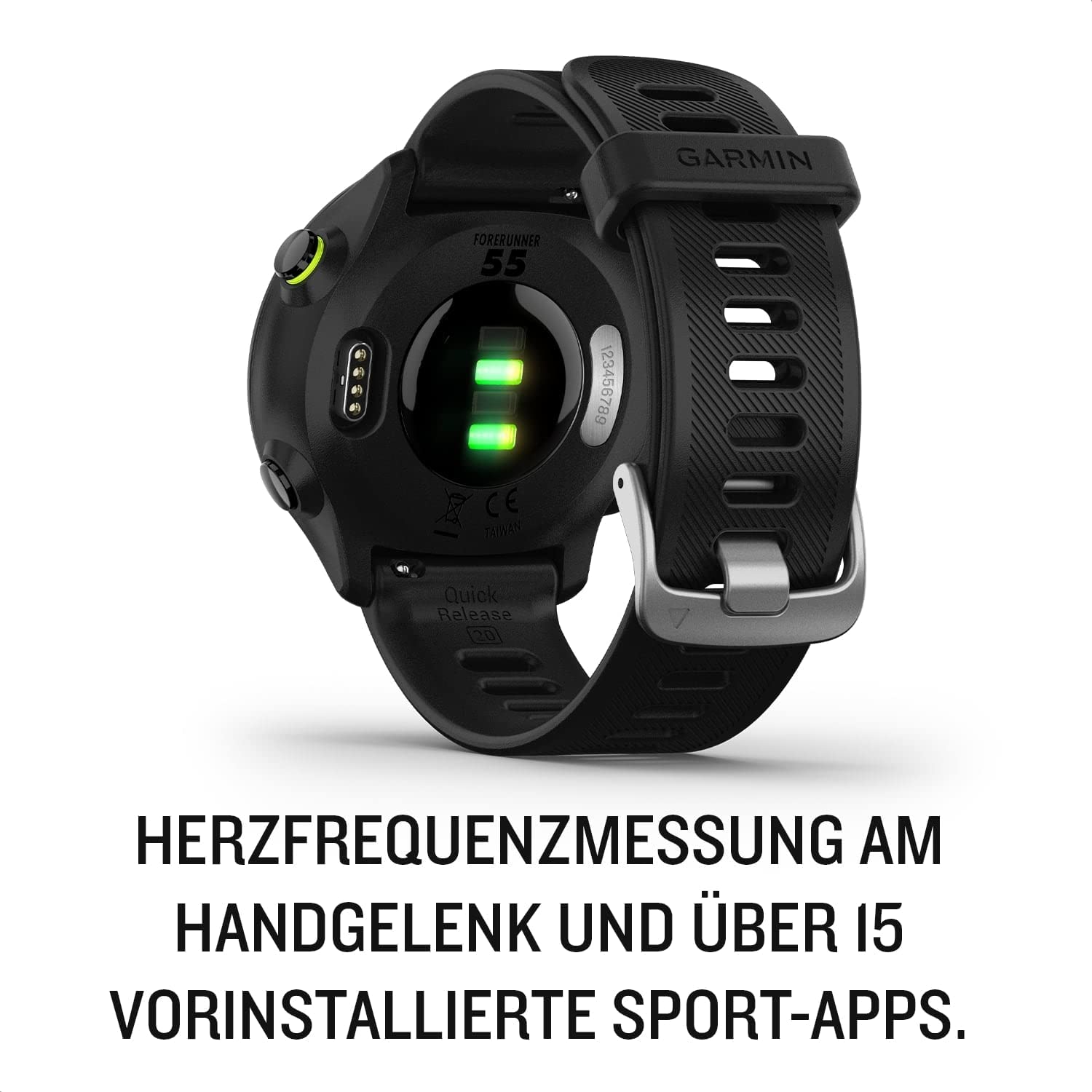 Garmin Forerunner 55 [renewed] – GPS-Laufuhr mit 1,04“ Always-On-Farbdisplay, täglichen Trainingsempfehlungen, Laufzeitprognose, über 15 Sport-Apps und bis zu 14 Tagen Akkulaufzeit [Generalüberholt]