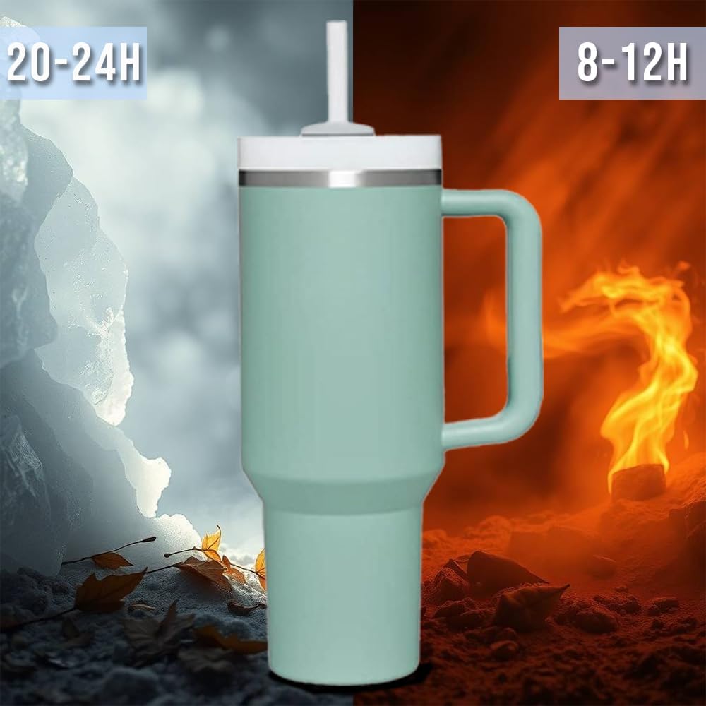 H&F Clicks Insulated Tumbler, Stainless Steel Tumbler with Leakproof Lid for Water, Coffee or Iced Tea. Cup Holder Compatible for Travel, BPA-Free Water Bottle, Vacuum Insulated Tumbler. - Image 4