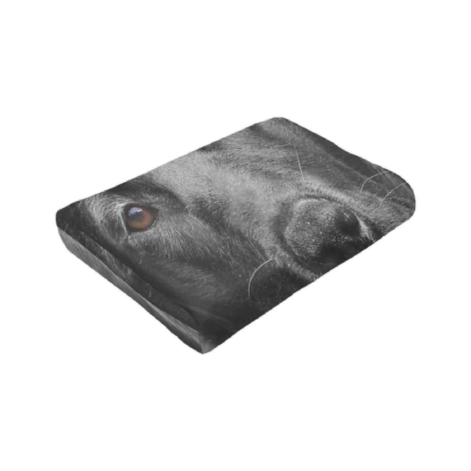Couverture De Chien Labrador Noir Couvre-Lit Lit À Carreaux Canapé Plaid Couverture Couvertures Et Couches,150*220Cm
