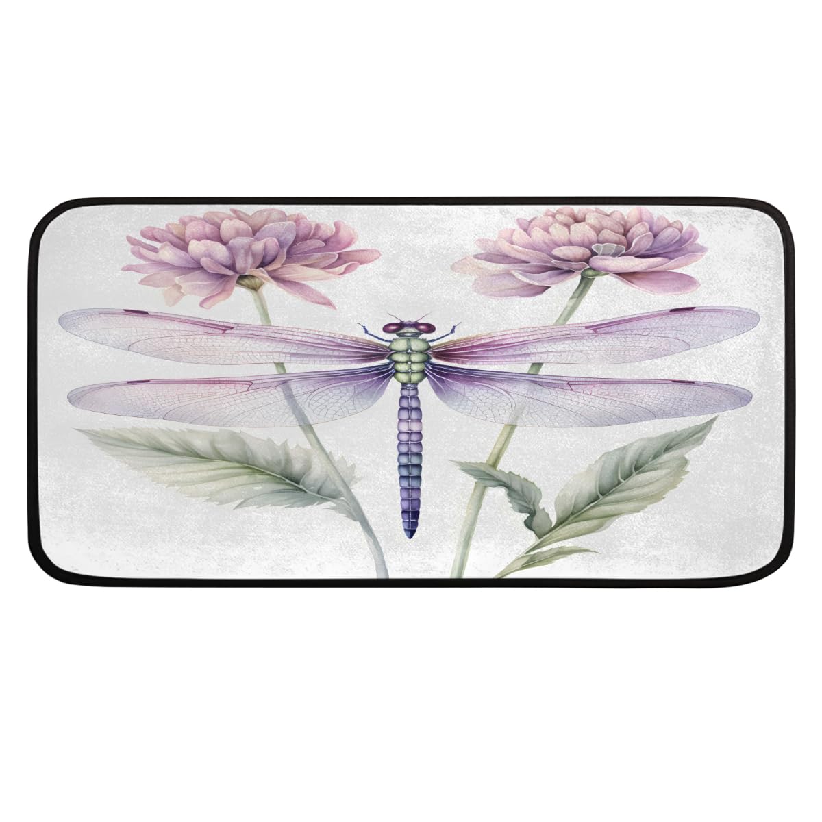 Tapis de cuisine aquarelle déco nature pour sublimer l'évier et la buanderie