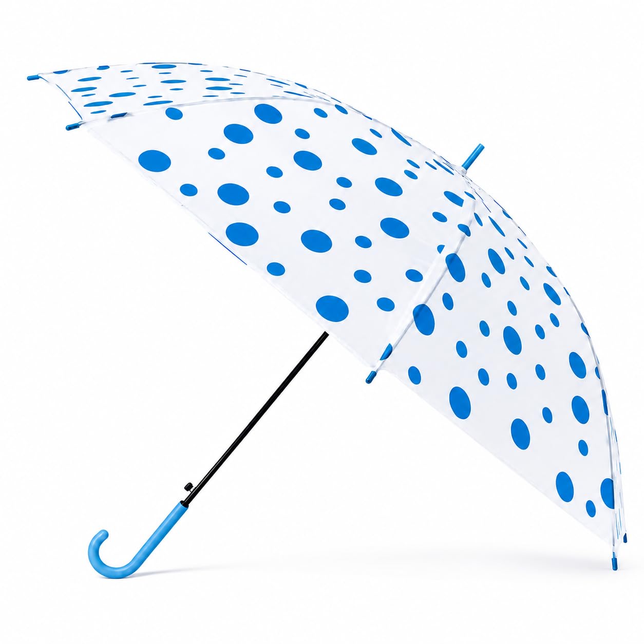 Polka Dot Printed Umbrella for Kids & Adults | Wind Resistant Rain & Sun Protection Dotted Umbrella for School, College, Office & Travel | Pack of 1-image-8
