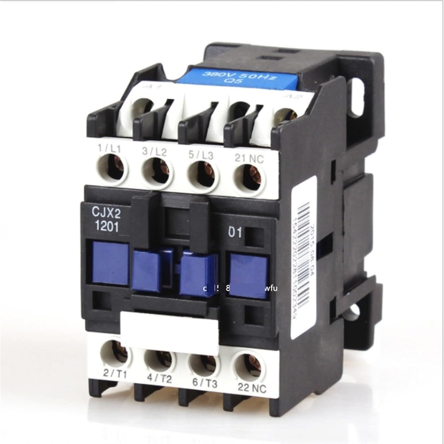 NXC-12 12A LC1D LC1 AC Contactor CJX2-1210 1201 NO NC DIN Rail Mount Electric Power Contactor AC 24V 36V 110V 220V 380V 1Pcs(CJX2-1210 NO,110V)